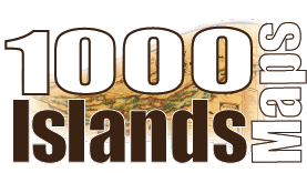 Beautiful 5 Color Athentic 1000 Islands Maps
